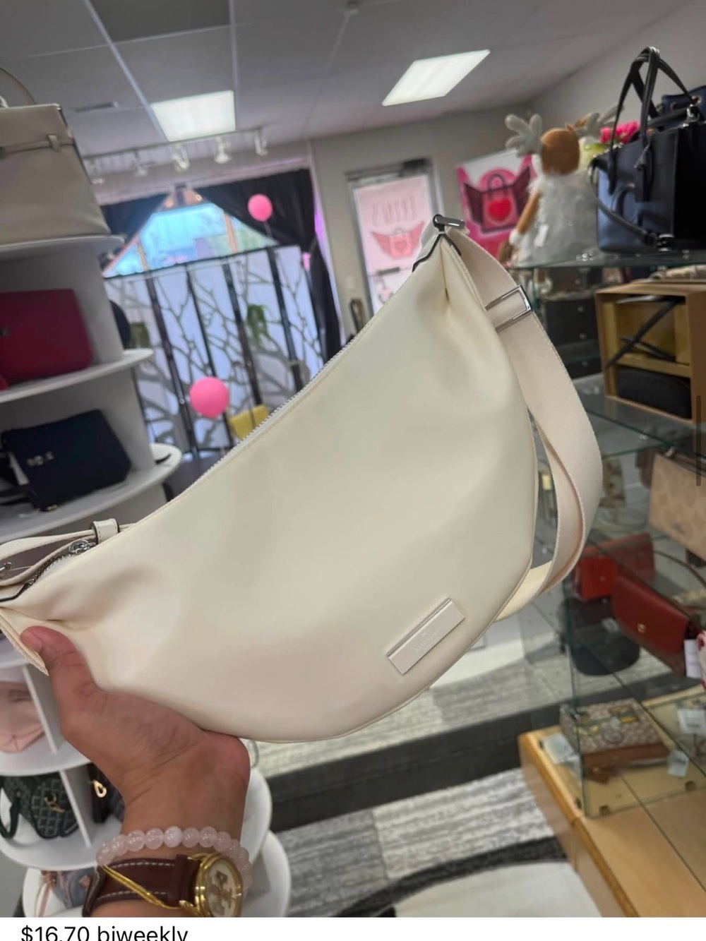 kate spade Cream Crossbody Shoulder Bag